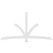 Ekena Millwork Davenport Architectural Grade PVC Gable Bracket, 96"W x 52"H x 2"D x 4"F, 13/12 Pitch GBP096X52X0204DAV00 - alternate 3